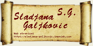 Slađana Galjković vizit kartica